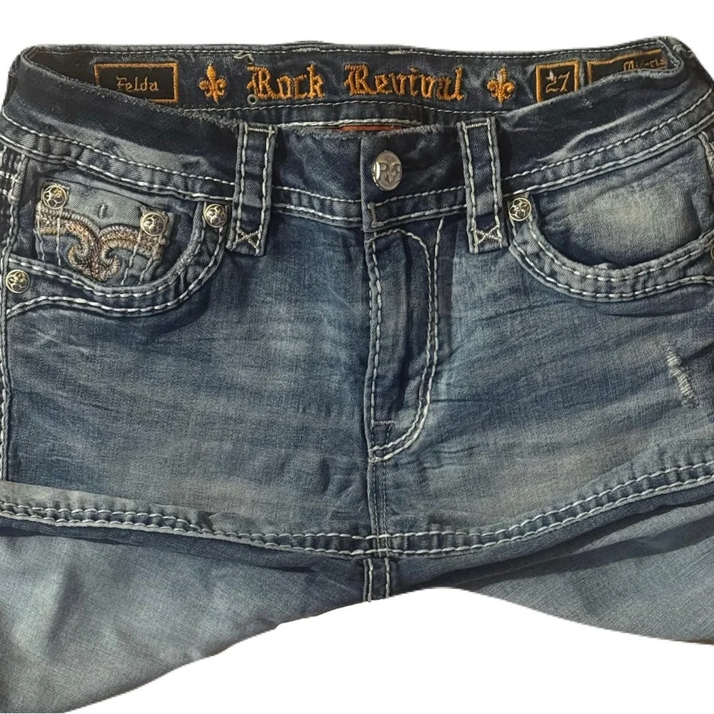 Rock Revival Felda Mid-Rise Ankle Skinny Jeans Size 27 - Picture 4 of 11